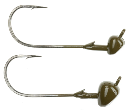 Freedom Tackle Shakey Head 1/4 3ct Green Pumpkin