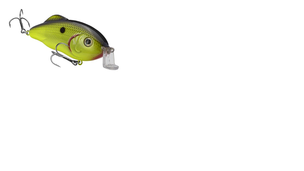 Strike King Hybrid Hunter Shallow 1/2oz 1-3ft Chartreuse with Black Back