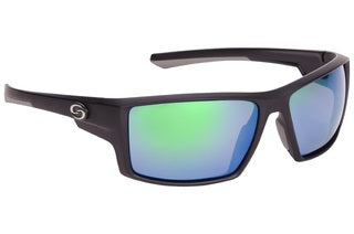 Strike King Sunglass S11 Pickwick Matte Black Green Mirror Lens
