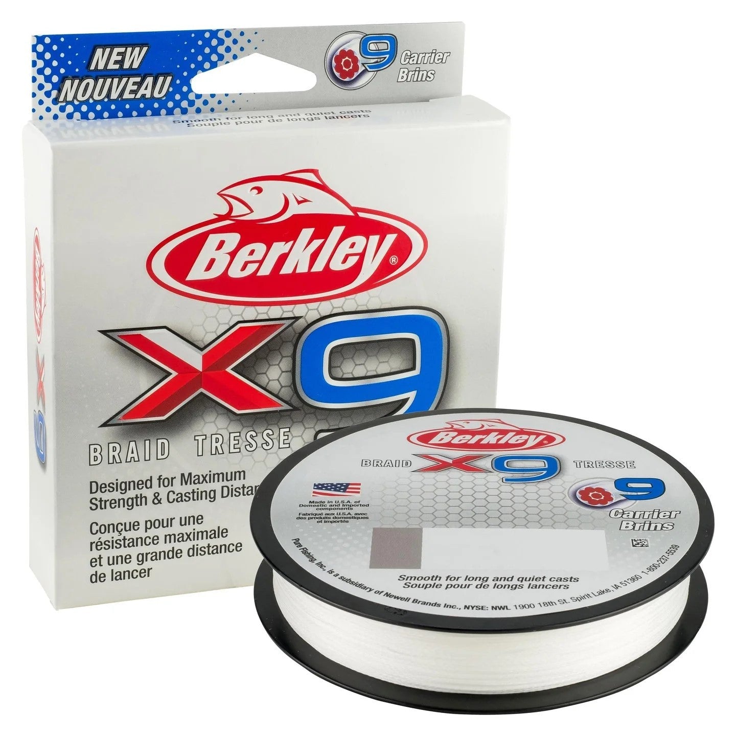 Berkley Superline x9 Braided Crystal 80lb 164yds