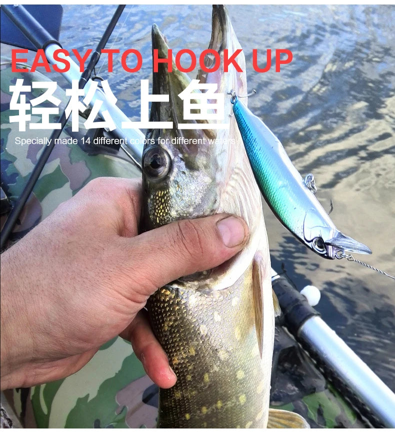 Bearking 10cm 15g hot model fishing lures hard bait 14color for choose minnow quality professional minnow depth0.8-1.5m