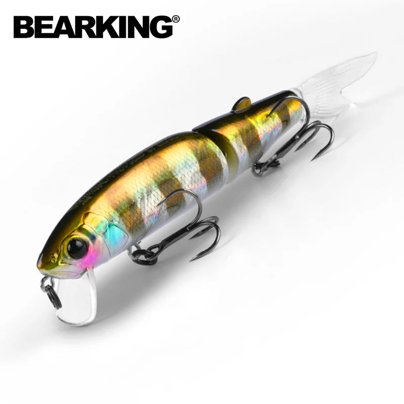 Bearking 11.3cm 13.7g hot fishing lure minnow quality professional bait swim bait jointed bait equipped black or white hook