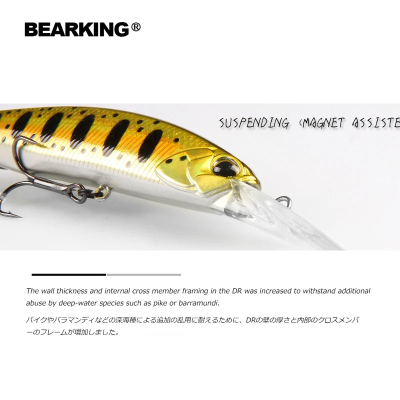 BEARKING 10cm 16g super magnet weight system long casting New model fishing lures hard bait 2019 quality wobblers minnow