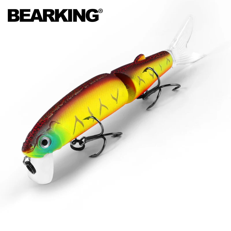 Bearking 11.3cm 13.7g hot fishing lure minnow quality professional bait swim bait jointed bait equipped black or white hook