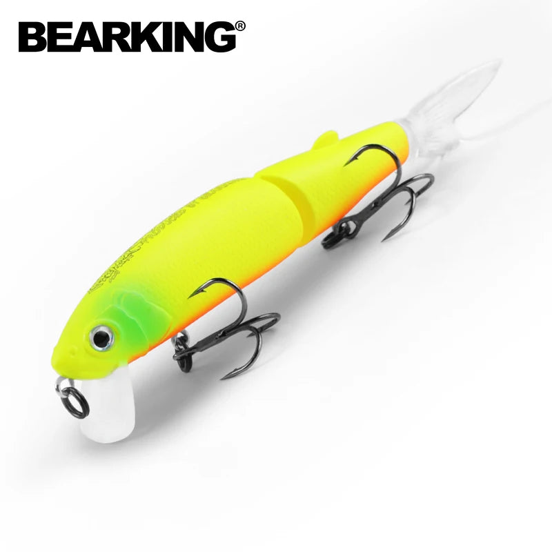 Bearking 11.3cm 13.7g hot fishing lure minnow quality professional bait swim bait jointed bait equipped black or white hook