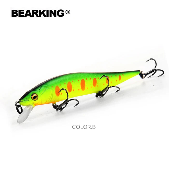 BEARKING 9.8cm 10g SP dive 2.1m professional Minnow Wobbler fishing lures quality jerkbaits Artificial Bait Predator tackles