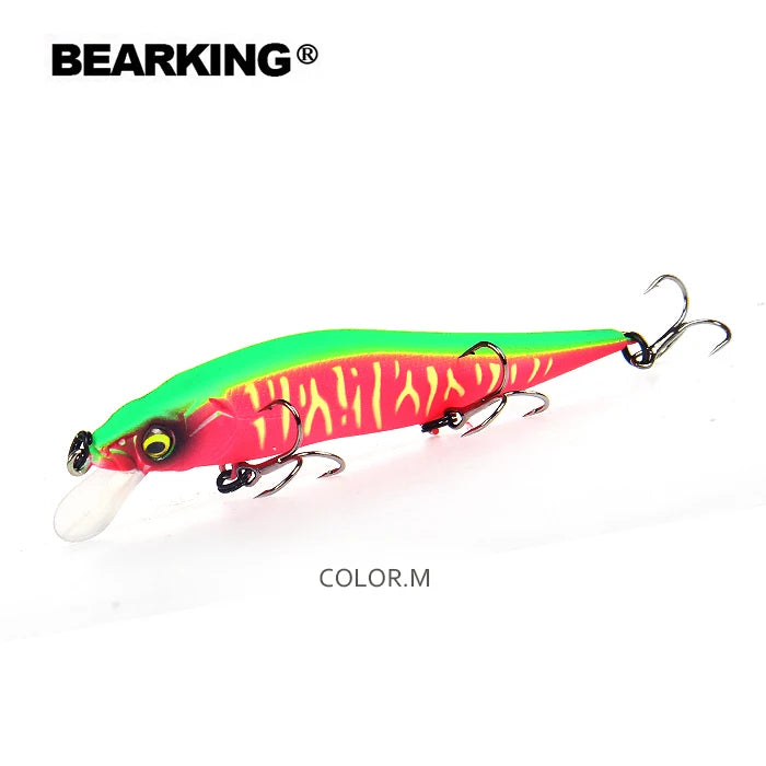BEARKING 9.8cm 10g SP dive 2.1m professional Minnow Wobbler fishing lures quality jerkbaits Artificial Bait Predator tackles