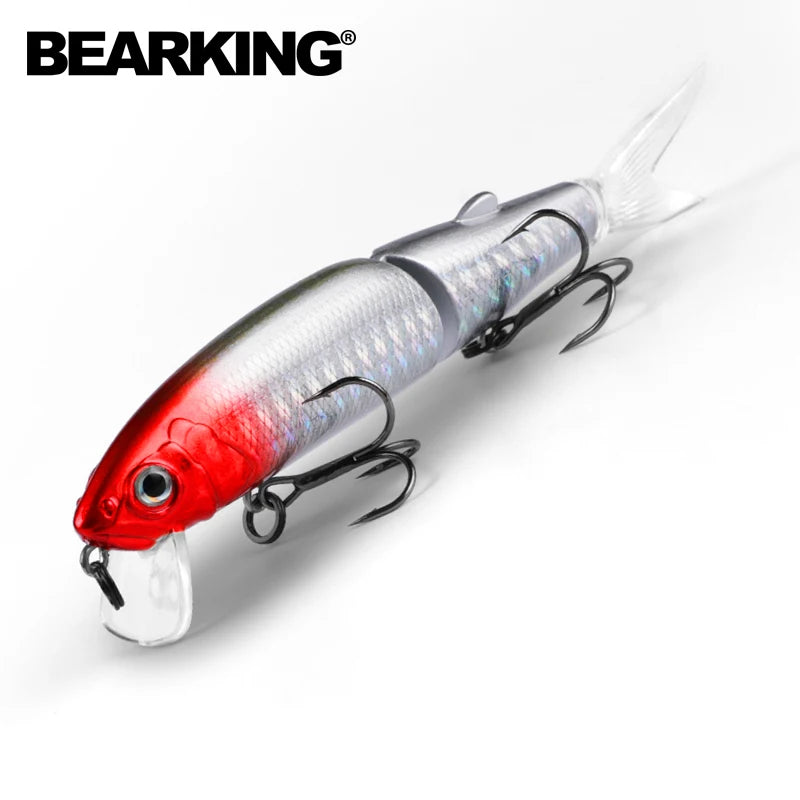 Bearking 11.3cm 13.7g hot fishing lure minnow quality professional bait swim bait jointed bait equipped black or white hook