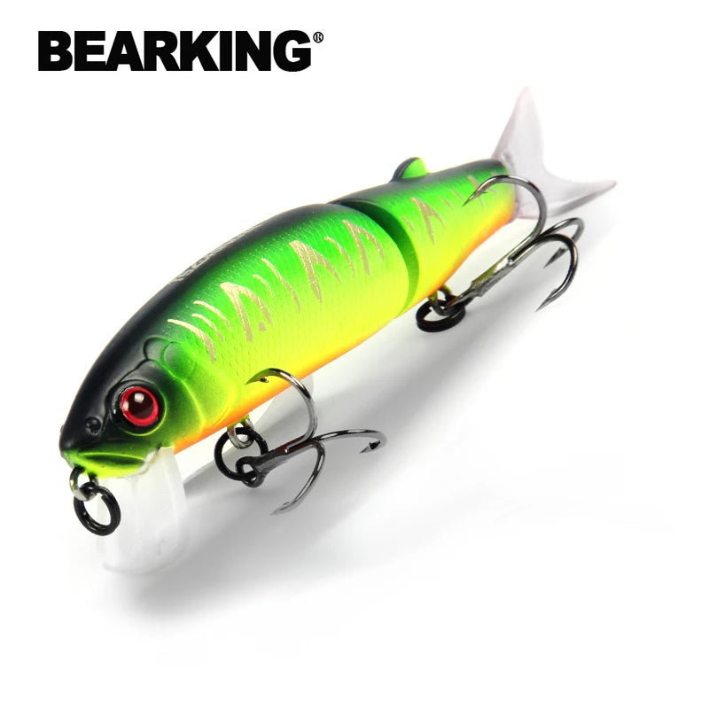 Bearking 11.3cm 13.7g hot fishing lure minnow quality professional bait swim bait jointed bait equipped black or white hook