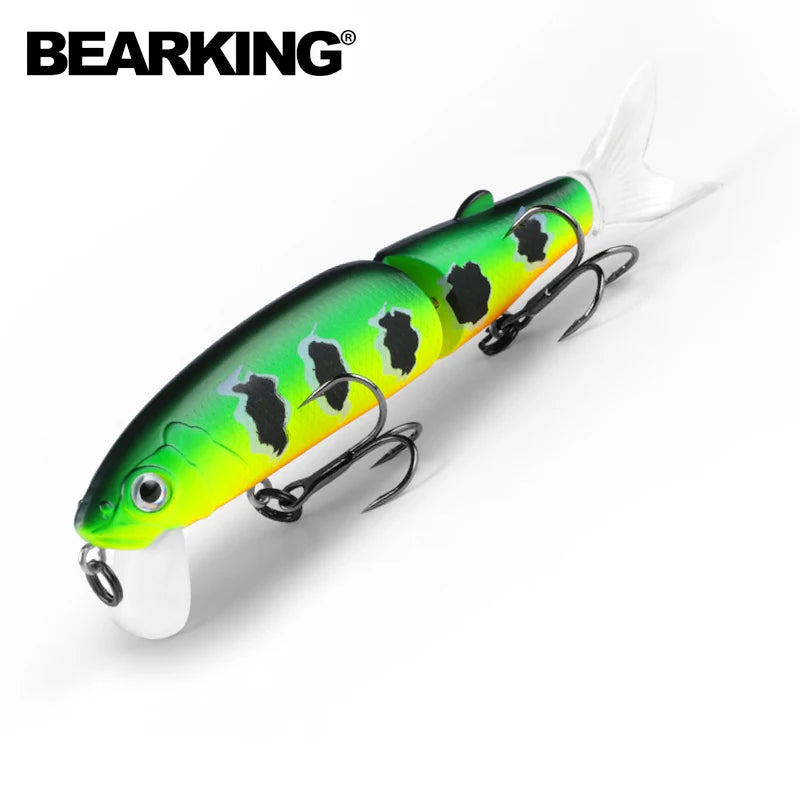 Bearking 11.3cm 13.7g hot fishing lure minnow quality professional bait swim bait jointed bait equipped black or white hook
