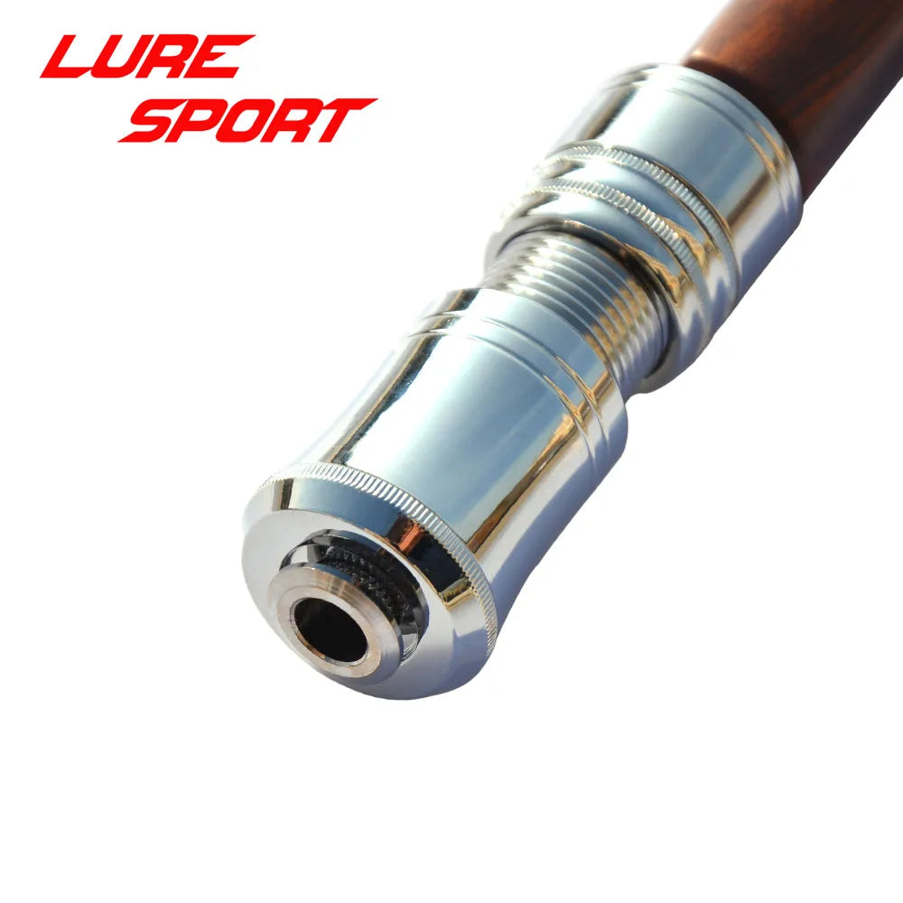LureSport Aluminum Reel Seat With Lock Ferrules 8cm wood Grip 19cm Blank Rod Building component Repair DIY Accessory
