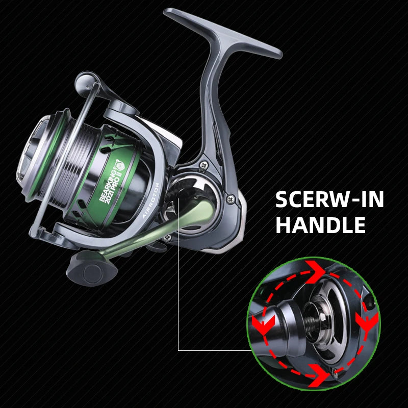 BEARKING 7BB Stainless Steel Bearing 6.2:1 Spinning Wheel Carp Fishing Saltwater Freshwater Fishing Accessories