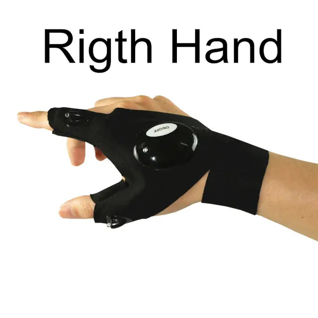 Night Light Waterproof Fishing Gloves