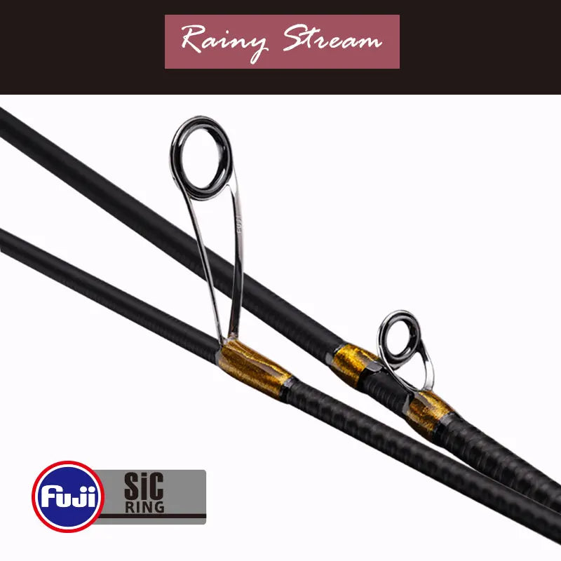 Ejection UL Rod Ultralight High Carbon Casting Trout Fishing Rod Gold Camphorwood Reel Seat FUJI Sic Guide Spinning Travel Rod