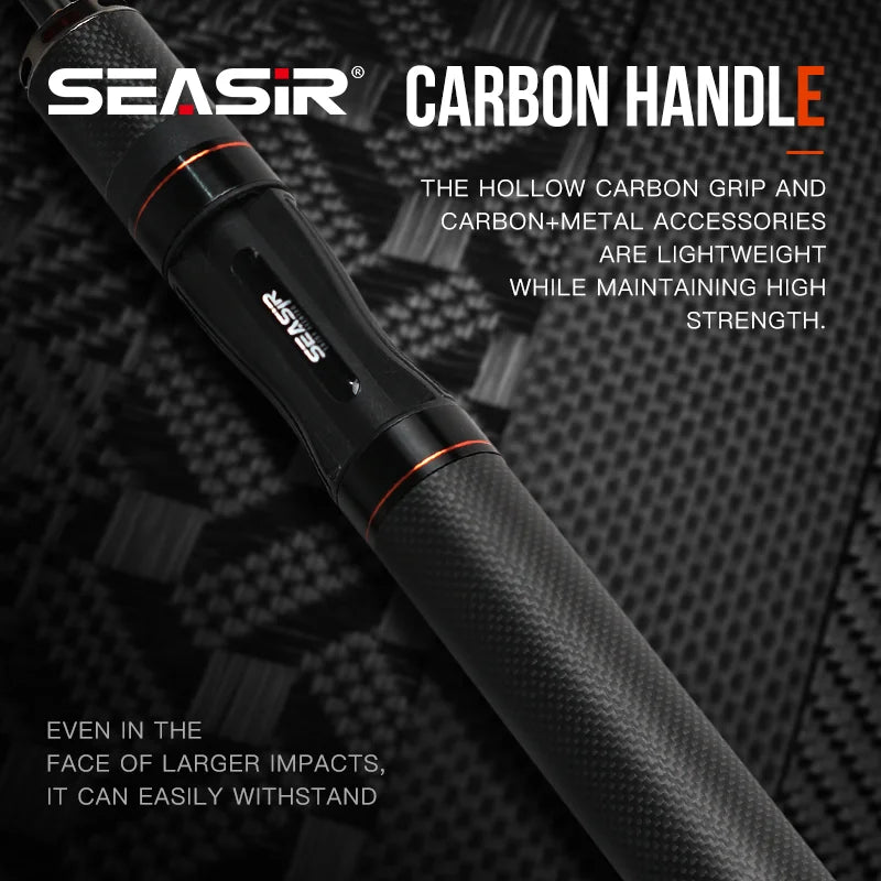 SEASIR Black Arrow Fishing Rod 4.92FT 76G Lure Weight 0.8-10g UL Carbon Fiber FUJI O Guide Rings BFS Light Micro Fish Pole