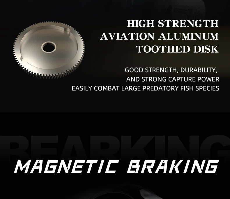 BEARKING Zeus series 9BB 135g - 4Kg Carbon Drag 7.1:1 High Speed Ratio