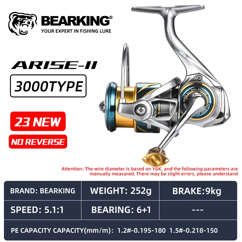 BEARKING Spinning Wheel Rock Fishing Wheel Seawater Fishing Wheel Remote Drop Wheel Suitable Various Waters Accessories