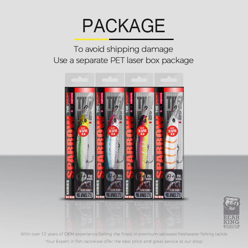 BEARKING 10cm 16g Super Magnet Weight System Long Casting