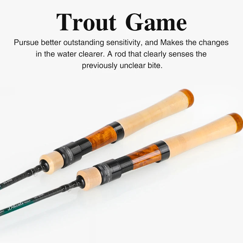 TSURINOYA DELICATE Ultralight Spinning Fishing Rod 1.68m 1.88m UL Carbon Light Game Trout Rod for Stream Micro Lure Weight 1-5g