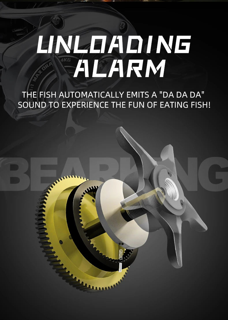 BEARKING Zeus series 9BB 135g - 4Kg Carbon Drag 7.1:1 High Speed Ratio