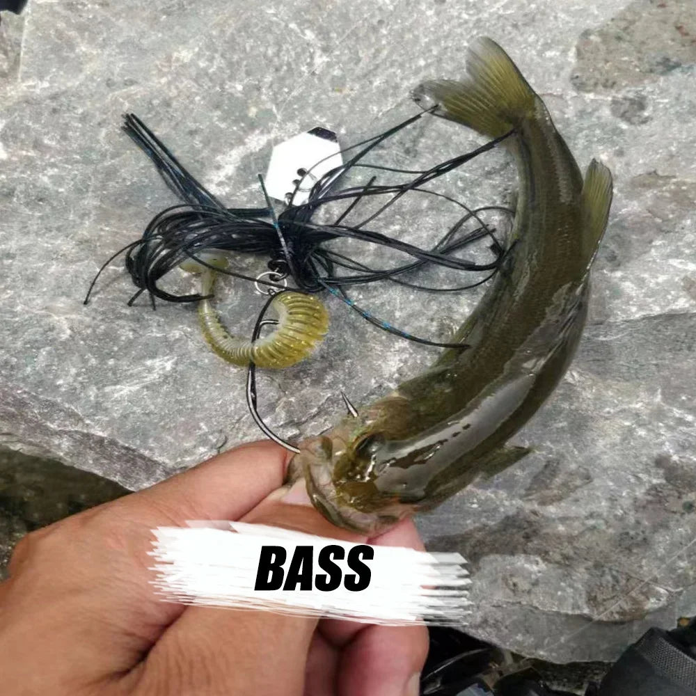 Chatterbait Bladed Fishing Lures Skirted Swim Jigs Bass Baits ChatterBait Jackhammer Trailers Chatter Bait For BlackBass Fishing