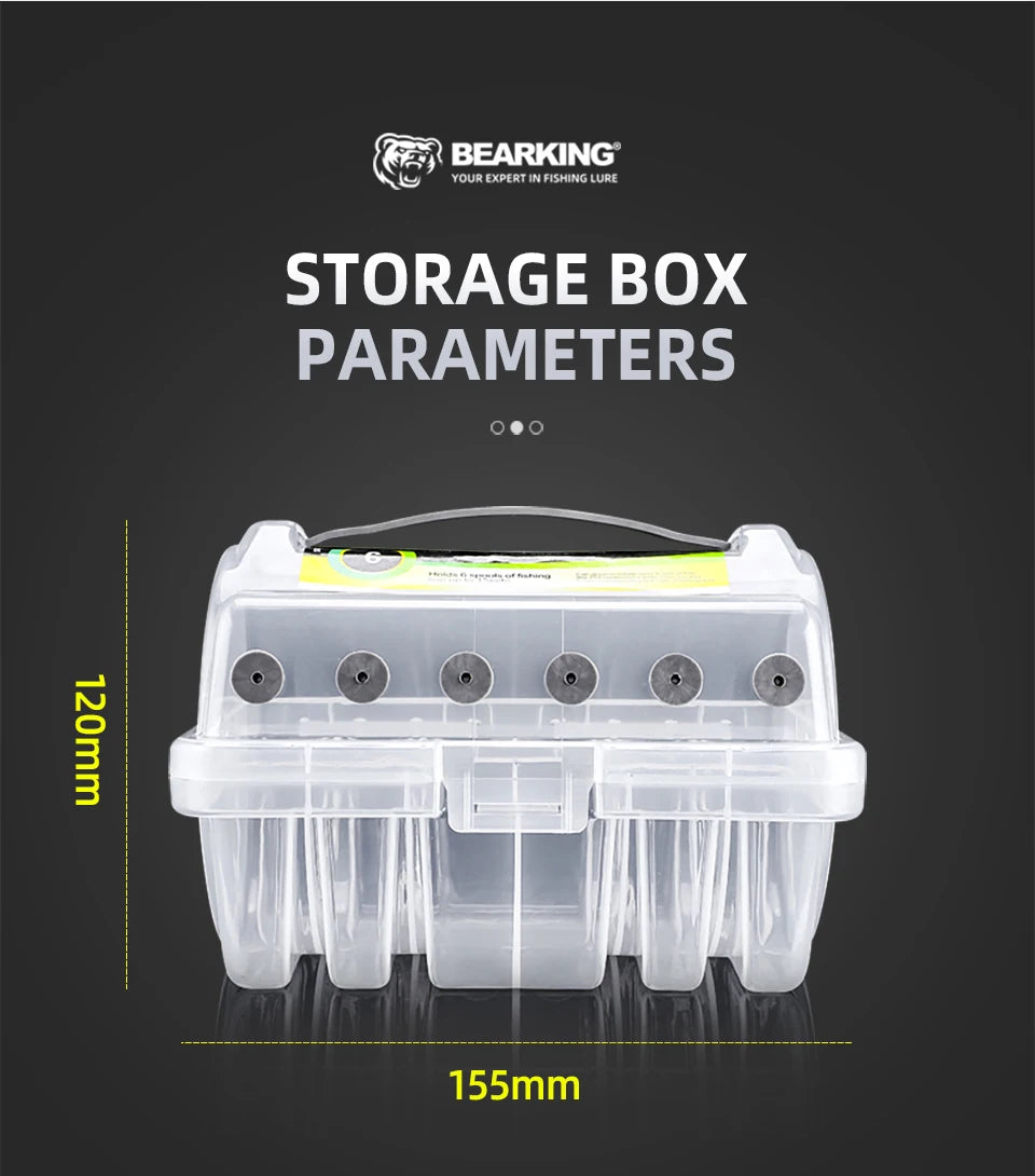 BEARKING 6 Compartment Line Storage Box