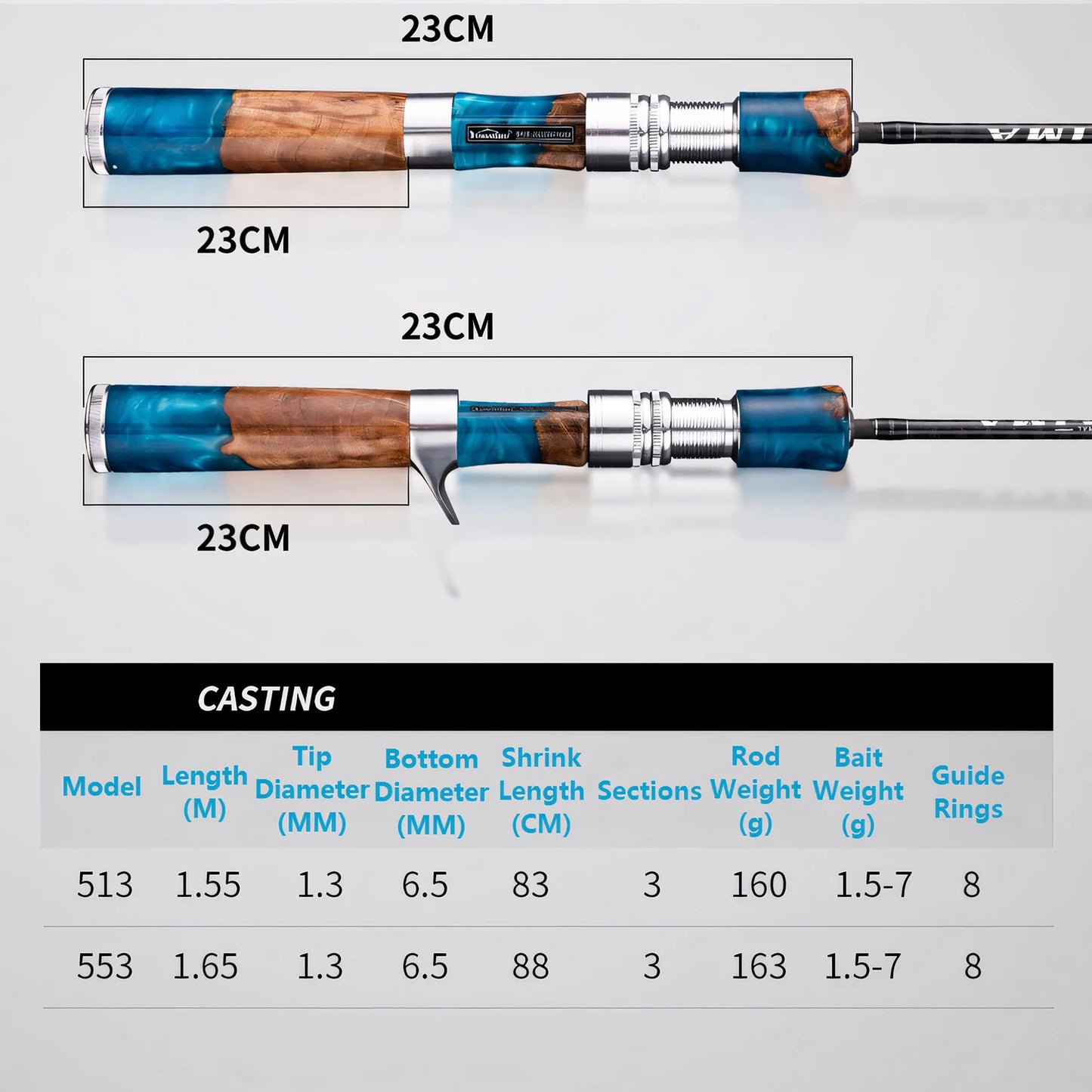 UL 40T Carbon Fiber Fishing Rod,Ultra Soft Light Lure Rod,FUJI Guide Ring,Spinning Casting Rod,Trout,Bass,Carp Fishing Pole Tool