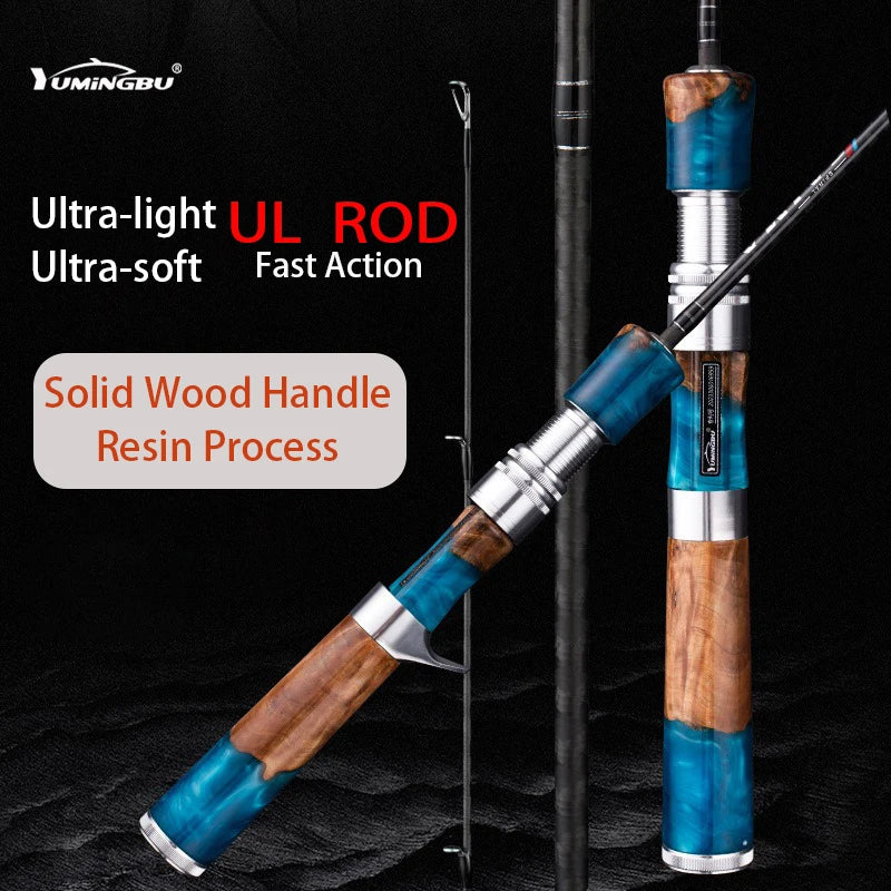 UL 40T Carbon Fiber Fishing Rod,Ultra Soft Light Lure Rod,FUJI Guide Ring,Spinning Casting Rod,Trout,Bass,Carp Fishing Pole Tool