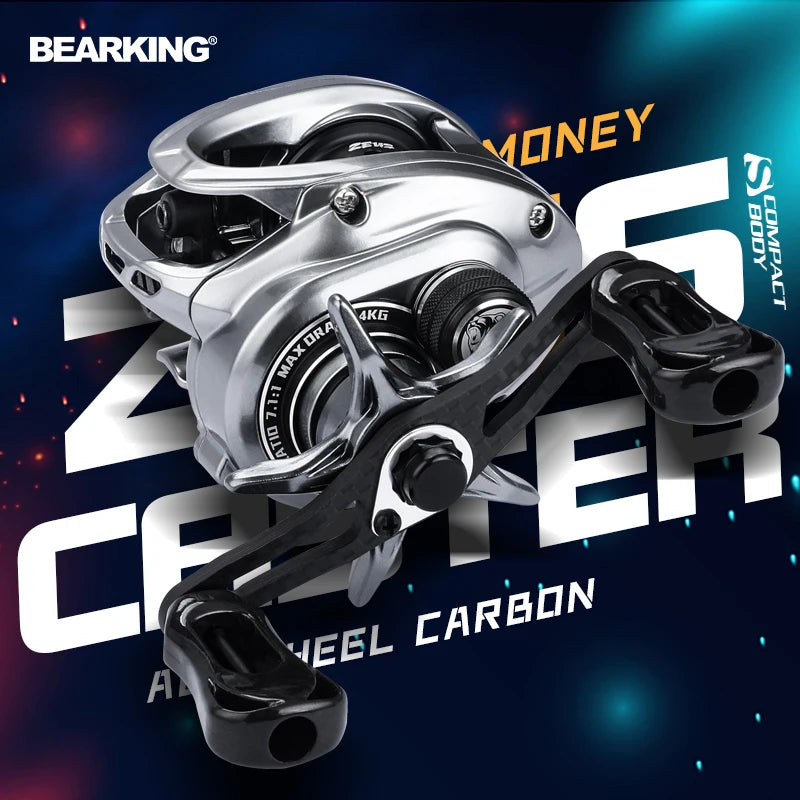 BEARKING Zeus series 9BB 135g - 4Kg Carbon Drag 7.1:1 High Speed Ratio