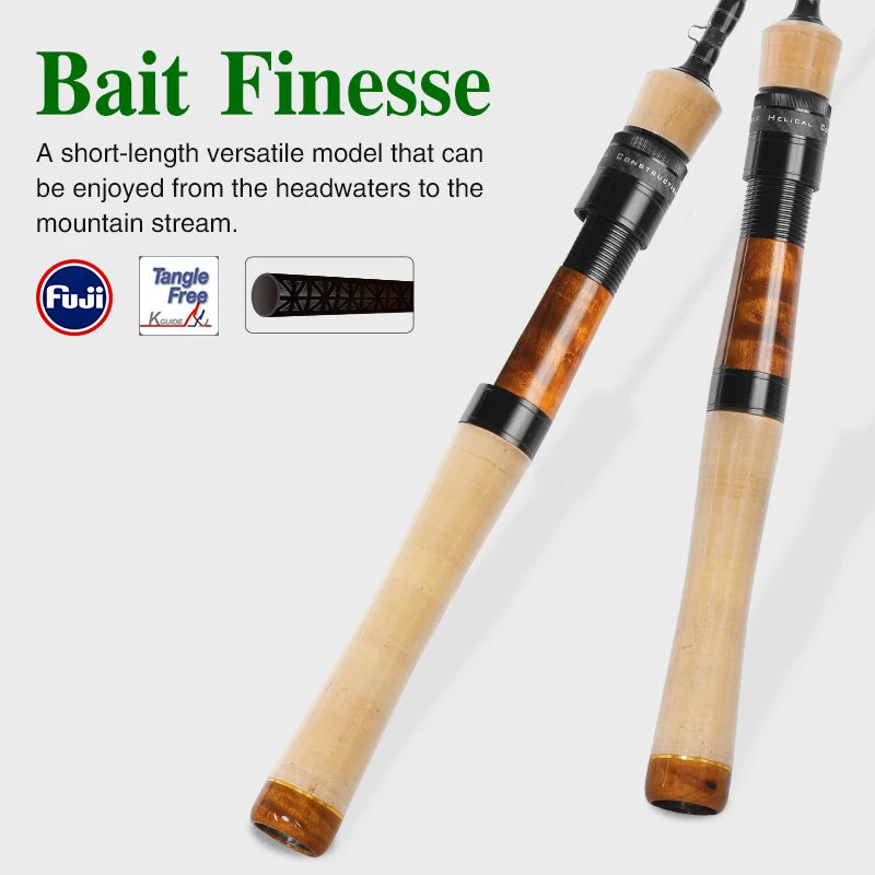 TSURINOYA DELICATE Ultralight Spinning Fishing Rod 1.68m 1.88m UL Carbon Light Game Trout Rod for Stream Micro Lure Weight 1-5g