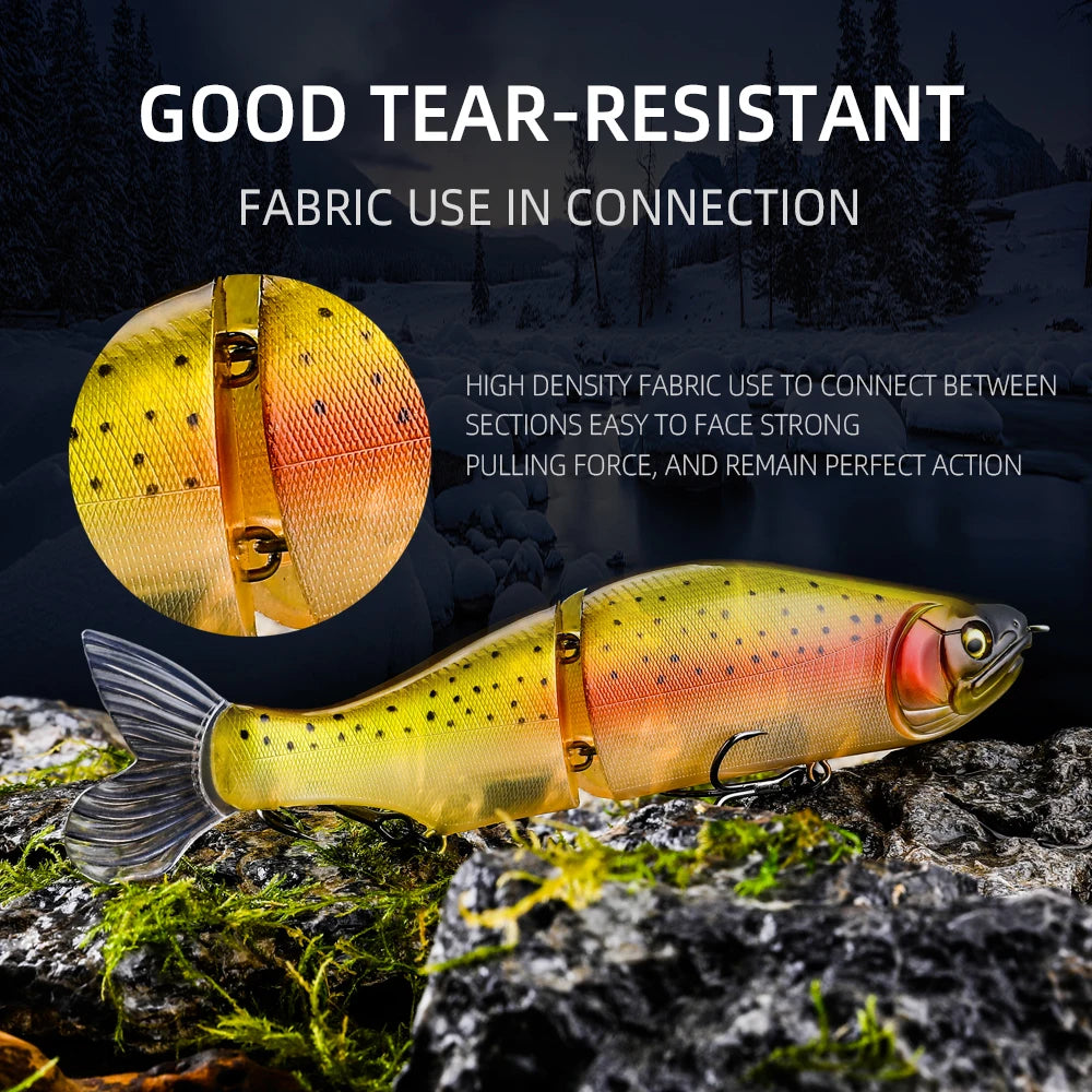 BEARKING Whaletail jointed swimbait