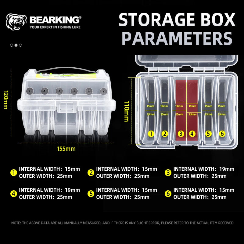BEARKING 6 Compartment Line Storage Box