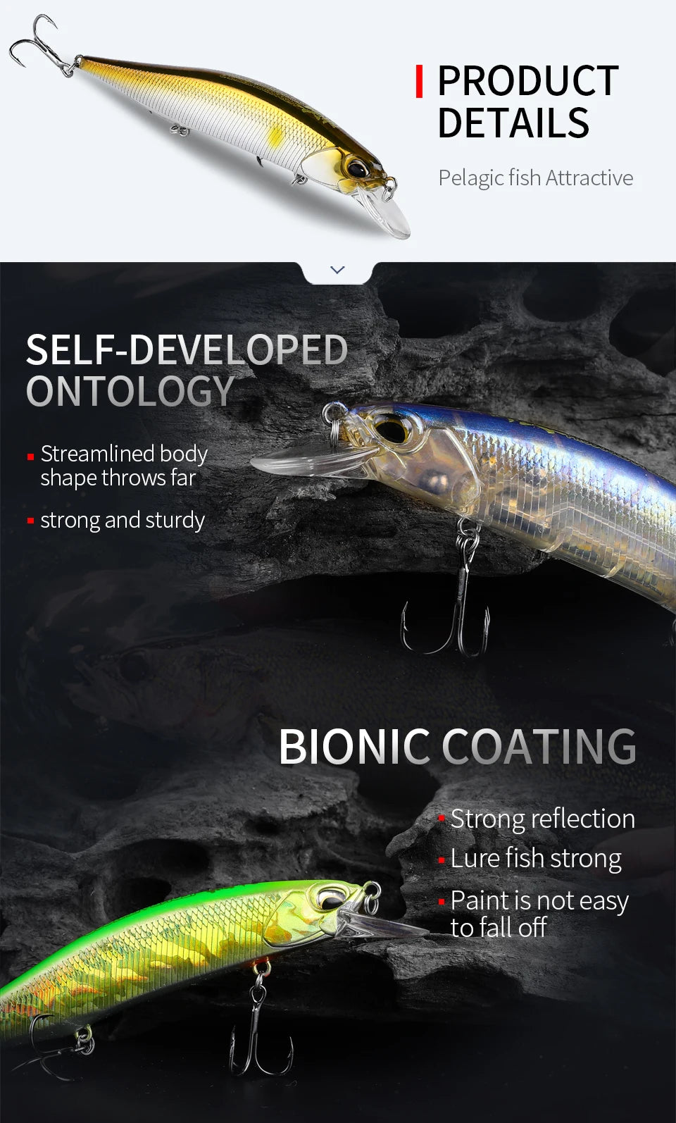 BEARKING 11cm 17g depth 0.8-1.6m