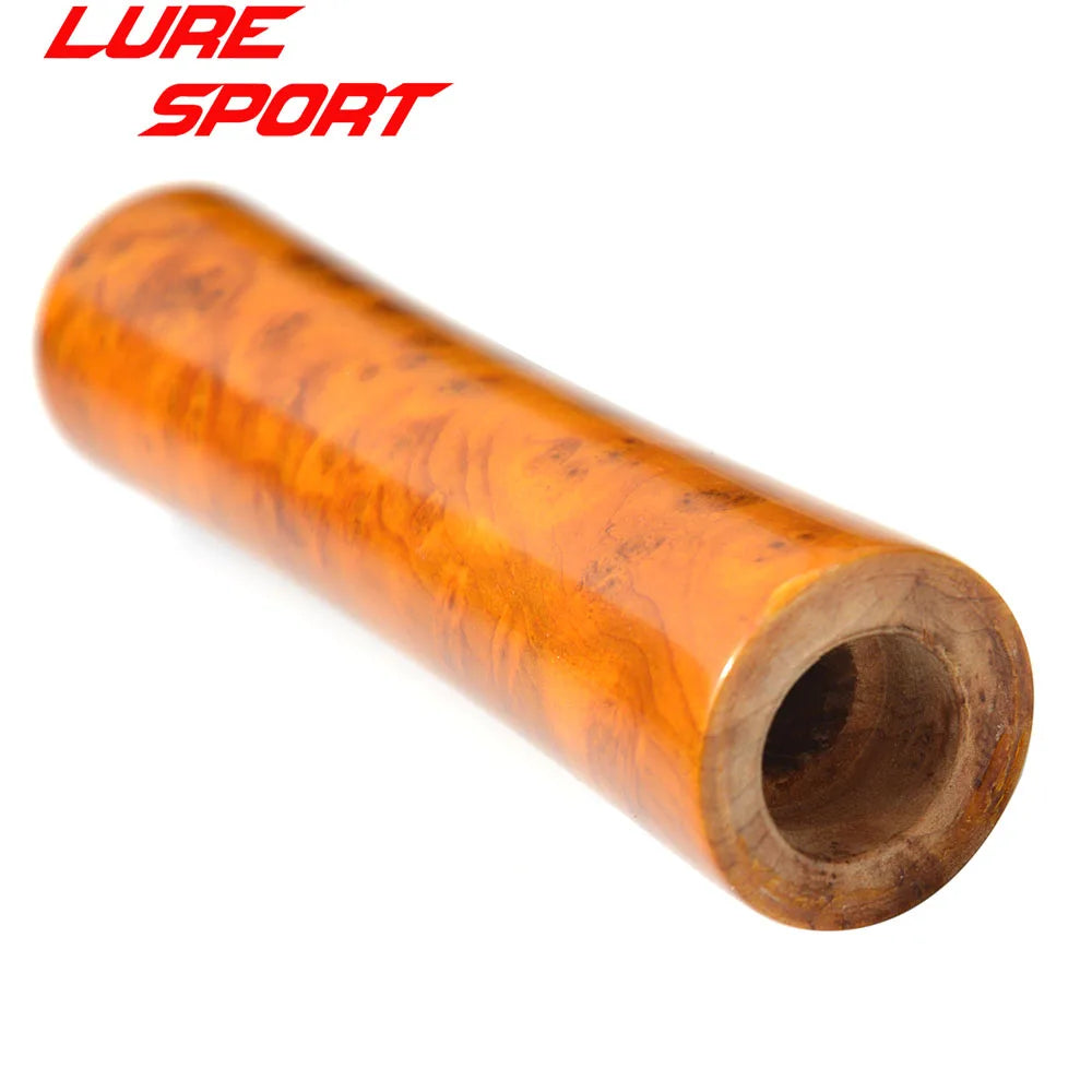 LureSport Aluminum Reel Seat With Lock Ferrules 8cm wood Grip 19cm Blank Rod Building component Repair DIY Accessory