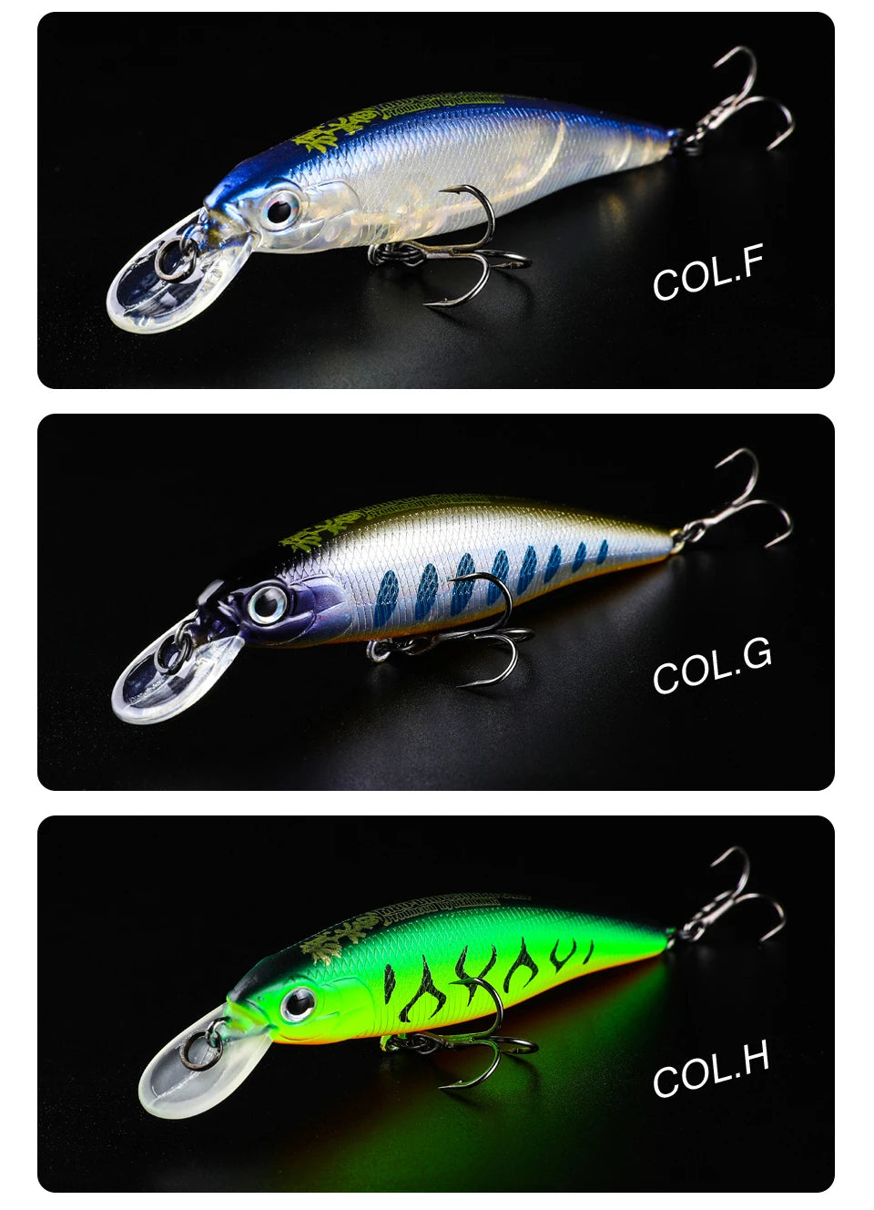 BEARKING PRO 80mm 9.9g slim minnow