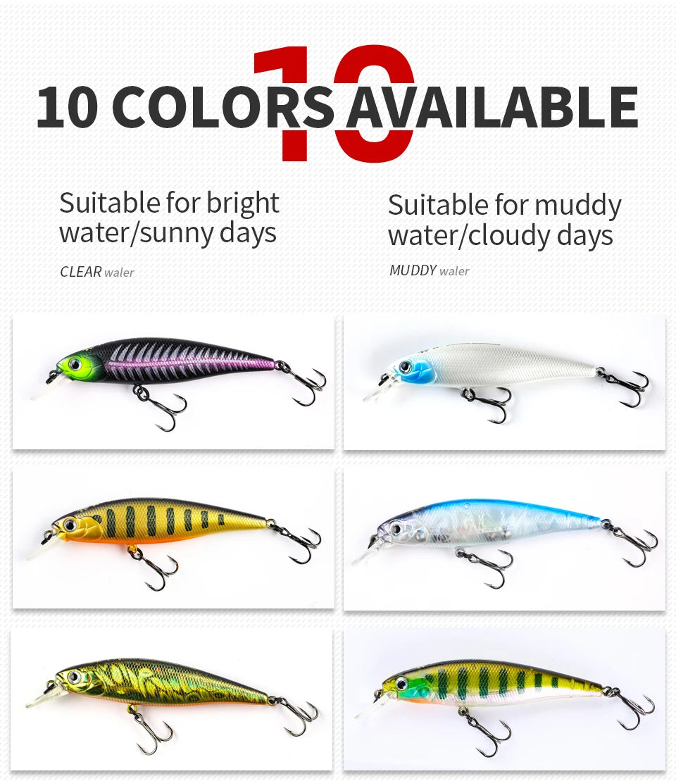BEARKING PRO 80mm 9.9g slim minnow