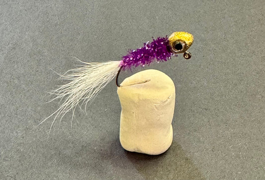 1/16oz Gold Purple White Bucktail