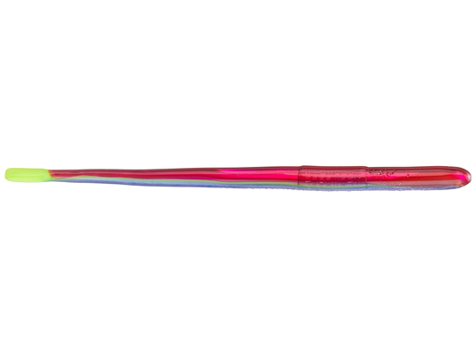 Robo Worms 6in Straight Tail Worm 10 Pk Morning Dawn Chartreuse