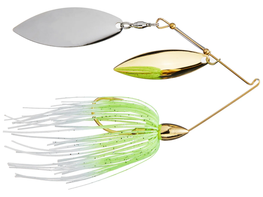 War Eagle Spinnerbait Gold Frame DWLR 3/8 White/Chart