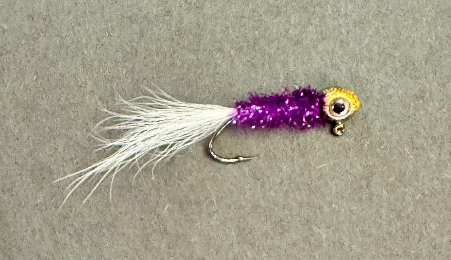 1/16oz Gold Purple White Bucktail