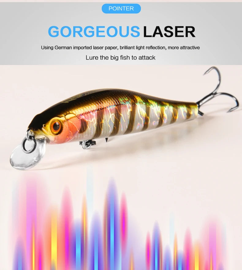 BEARKING 9cm 10g Hot fishing gear shone SP lures minnow crank ,Tungsten magnet weight system wobbler bait isca artificial