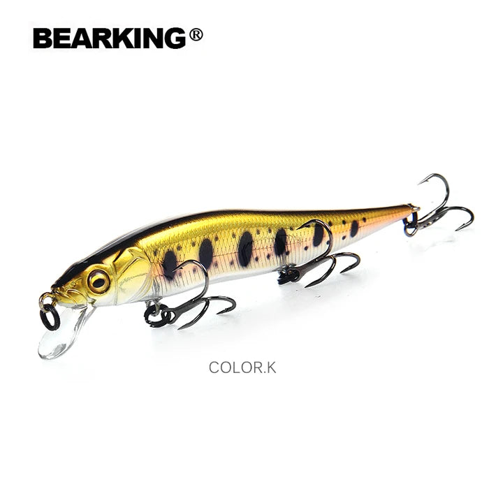 BEARKING 9.8cm 10g SP dive 2.1m professional Minnow Wobbler fishing lures quality jerkbaits Artificial Bait Predator tackles
