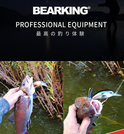 Bearking professional hot fishing tackle Retail 2022 qulity fishing lure  65mm 14g crank dive 2m for pike and bass