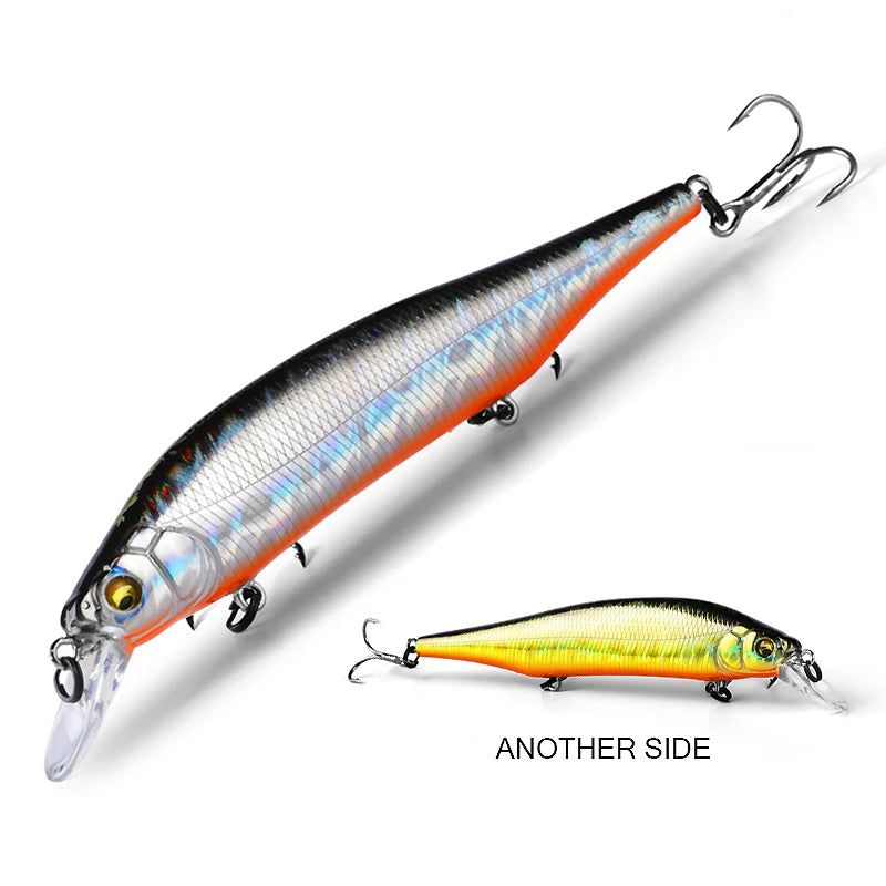 BEARKING 115mm 15g SP Tungsten weight system Top fishing lures minnow crank wobbler quality fishing tackle hooks for fishing