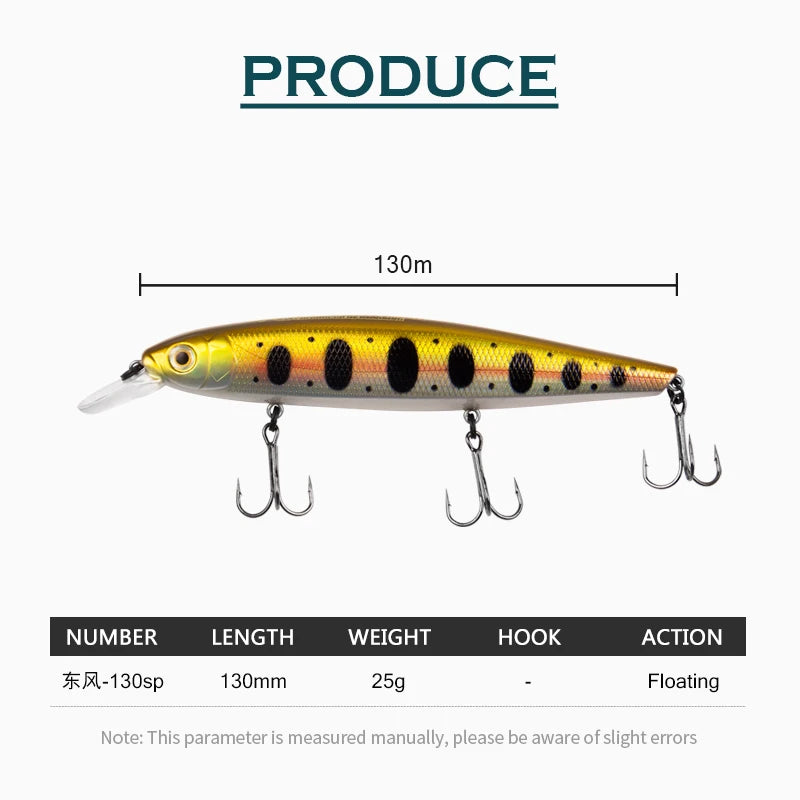 Bearking 13cm 25g Tungsten balls long casting New model fishing lures hard bait dive 1.3 - 2m quality professional minnow