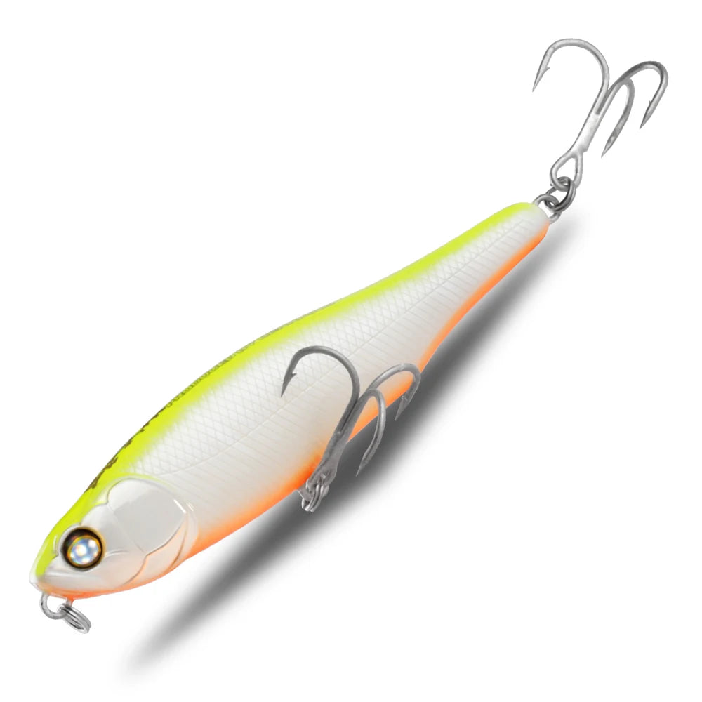 BEARKING 87mm 100mm Topwater Pencil Surface Fishing Lure Walk The Dog Artificial Saltwater Hard Bait Bass Plastic Walker