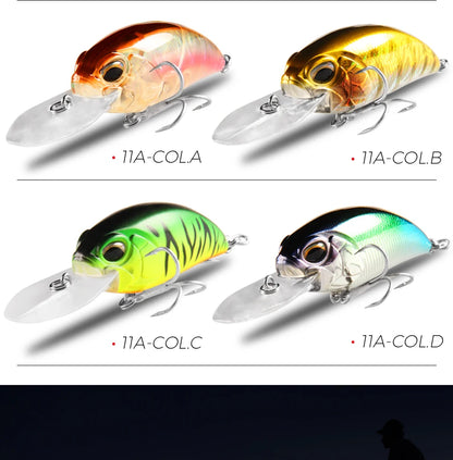 Bearking professional hot fishing tackle Retail 2022 qulity fishing lure  65mm 14g crank dive 2m for pike and bass