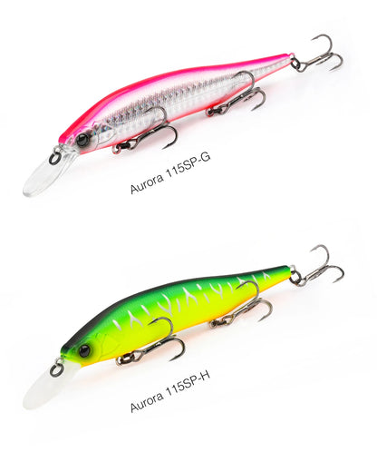 TSURINOYA 115mm 17.2g Suspending Minnow  Tungsten Weight System AURORA 115sp
