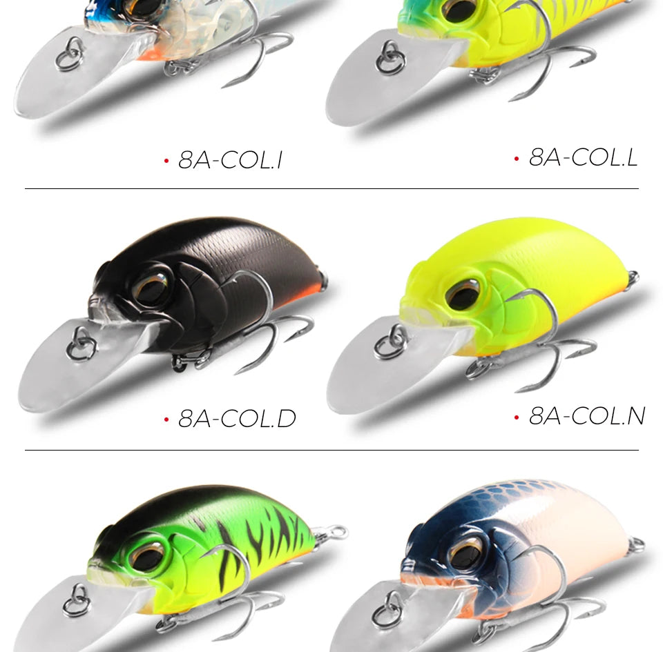 Bearking professional hot fishing tackle Retail 2022 qulity fishing lure  65mm 14g crank dive 2m for pike and bass