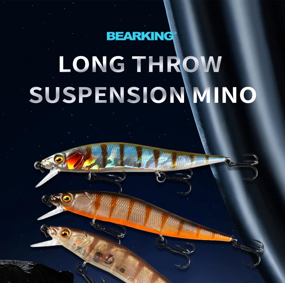 BEARKING 9.8cm 10g SP dive 2.1m professional Minnow Wobbler fishing lures quality jerkbaits Artificial Bait Predator tackles